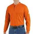 thumbnail image 1 of Bulwark B04730653 Long Sleeve Tagless Henley Shirt, Navy - Small, 1 of 1