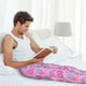 thumbnail image 5 of Balery Donuts Pantalones de pijama para hombre, pijama ultraligero, pantalón de descanso-Small, 5 of 6