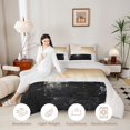 thumbnail image 3 of Castle Fairy Mid Century Watercolor Rectangle Twin Comforter Sets 2pcs,Minimalist Retro Aesthetics Bedding Set,Beige Black Gold,Reversible,1 Comforter and 1 Pillowcase, 3 of 6