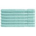 thumbnail image 6 of Beauty Threadz Towels 100 % Cotton Large Hand Towel Set - Multipurpose Bathroom Towels for Hand, Face, Gym, Salon and Spa (6 Pack, Ice Blue - 16 x 28 Inches 400 GSM), 6 of 7
