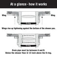 WingTite Shower Drain Replacement, Installs Entirely from the Top