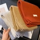 thumbnail image 5 of Bufanda de lana glutinosa suave para mujer, otoño e invierno, bufanda versátil gruesa y cálida de color sólido beige para hombres y mujeres, 5 of 6