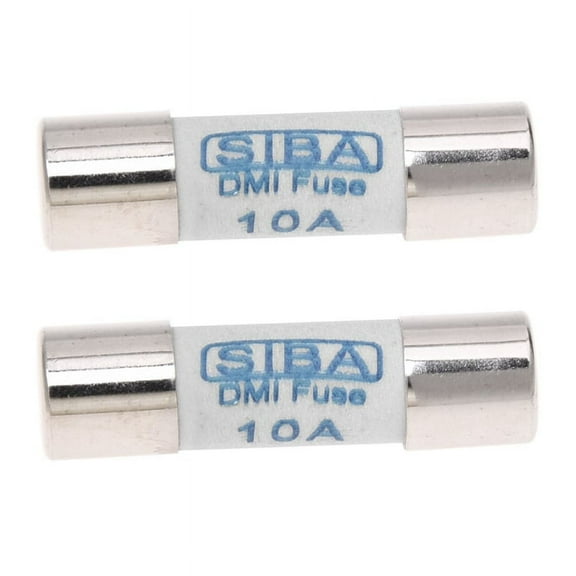 2X Multimeter 10 x 38mm 1000V 10A Cylinder Ceramic Fuse White