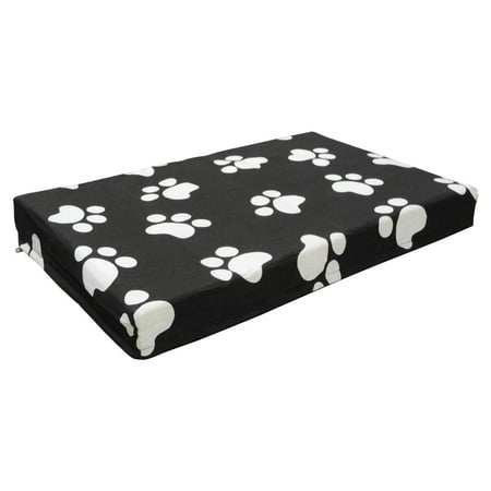 Dog Lovers Club - Go Pet Club Memory Foam Orthopedic Dog Pet Bed - Black