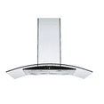 thumbnail image 1 of Campana Europea Decorativa De Pared Cata 90cm Cristal Curvo Acabado Acero Inoxidable 2 Filtros Lavables Y 3 Velocidades 110v 630 M3 Potencia De Extracción Touch, 1 of 5