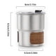 thumbnail image 3 of Taza De Acero Inoxidable 304 Para Camping Al Aire Libre Taza De Agua Portátil Para Altas Temperaturas Taza De Café Blanca, 3 of 4