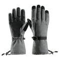thumbnail image 3 of Toystoory 1 par de guantes impermeables de invierno para ciclismo, guantes cálidos con pantalla táctil para bicicleta, guantes cálidos para Ciclismo gris M, 3 of 6