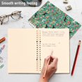 thumbnail image 4 of FORMRS 1-Subject Spiral Notebook 8" x 5" College Ruled 60 Refillable Sheet A5 Hard Cover, Green Floral Horses Pattern, 4 of 7