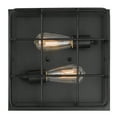 thumbnail image 3 of Worldwide Lighting E30025-001 5 x 12.63 x 12.63 in. Attica 2-Light Flush Mount, Black, 3 of 7