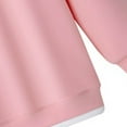 thumbnail image 6 of Diufon Girls Long Sleeve School Uniform Cotton Crewneck Pullover Tops Casual Color Block Athletic Sweatshirts, 6 of 7