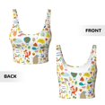 thumbnail image 6 of Rateoe Summer Animal Print Womens' Sports Bras Scoop Neck Sports Vest- Padded U Back Seamless High Impact Support, 6 of 7