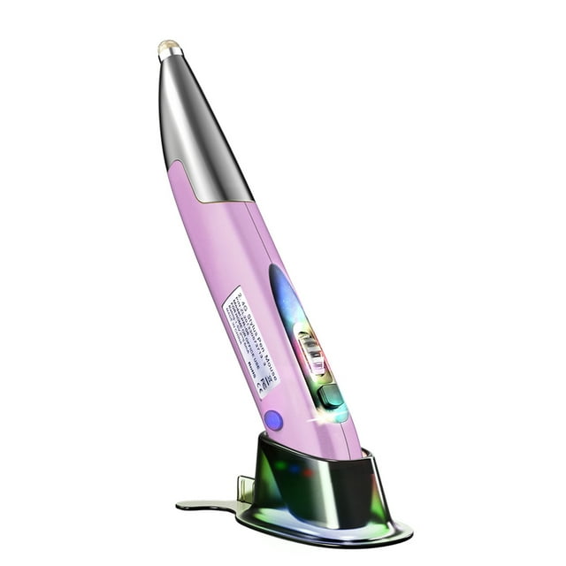 ikayaa 2.4GHz Optical Pen Left & Right Hands Rechargeable Wireless Optical Pocket Pen Wireless Dual Right Keys Purple