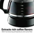 thumbnail image 2 of Hamilton Beach 12-Cup Drip Coffee Maker Machine with Glass Coffee Pot, Cafetera, Black, 2 of 8