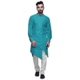 thumbnail image 1 of Atasi Kurta Boutonné en Coton Flex pour Hommes, Tenue Estivale Décontractée, Kurtas - Petit, 1 of 6