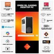 OMEN 16L Gaming Desktop PC AMD Ryzen 5 16GB RAM 1TB SSD RX 7600 Windows 11 Home