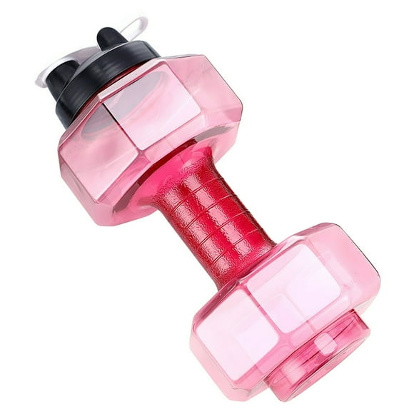HLONK 2.2L / 74oz Dumbbell Shape Water Bottle Portable weight water bottles Dumbbells Travel Cup for Gym Yoga Running Outdoors Cycling and Camping