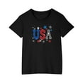 thumbnail image 4 of GERsome Unisex Kids 4th of July Patriotic Tops American Flag Graphic Tees for Boys Girls Crewneck Short Sleeve Loose Fit Summer T Shirts, 4-5 Years, 4 of 4