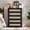 Black, variant on LELELINKY Rattan Dresser for Bedroom, 41" Tall Dressers Chest of Drawers, Boho Small Dressers with 5 Drawers, Grey White Dresser Wooden Closet Organizer for Living Room, Hallway