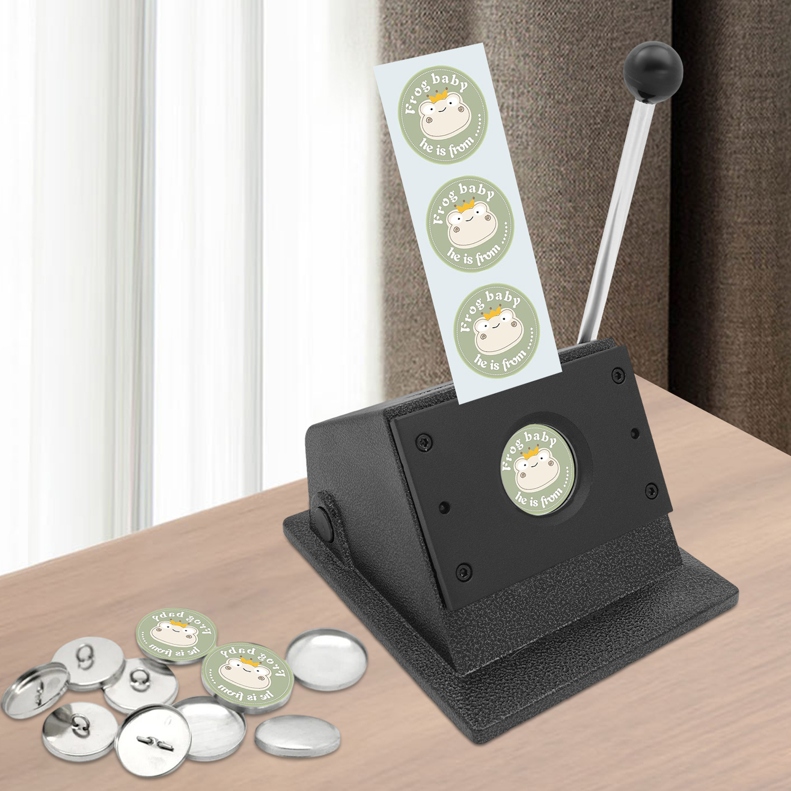 1.9in Black Round Corner Cutter Manual Graphic Punch Die Cutter Round for A4 Paper Photo Paper Copperplate Paper