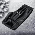 thumbnail image 4 of Vhkiploz Plus Size Summer Running Shorts for Men's Drawstring Workout Sporty Athletic Shorts Solid Color Beachwear Board Shorts with Side Pockets, 4 of 9