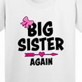 thumbnail image 4 of Inktastic Big Sister Again with Bow and Arrow Youth T-Shirt, 4 of 5