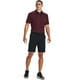 thumbnail image 2 of Polo de golf Under Armour Tech para hombre, color granate y grafito, 2 of 5
