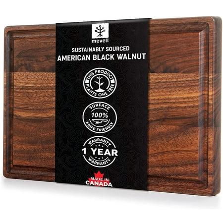 

Cutting Boards Walnut Wood Cutting Board For Kitchen Reversible 12X8X0.75 Brown