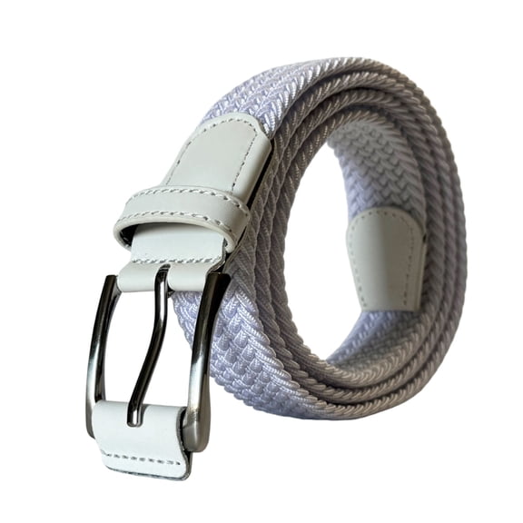 Men's Casual Stretch Nylon Braided Woven Elastic Belt for Golf Jeans