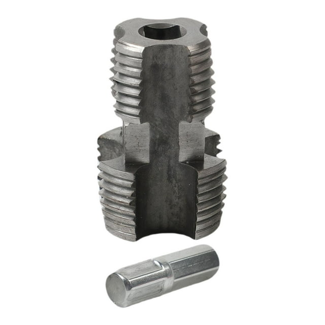 S SERENABLE Pipe Threader Set 1/2 in 3/4 in Plumbing Tool Professional Thread Maker Tool Steel