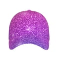 thumbnail image 2 of Haiem Pink Purple Glitter Baseball Cap Dad Hat Cotton Soft Adjustable Fashion Hats for Men Women Unisex Style Headwear, 2 of 9