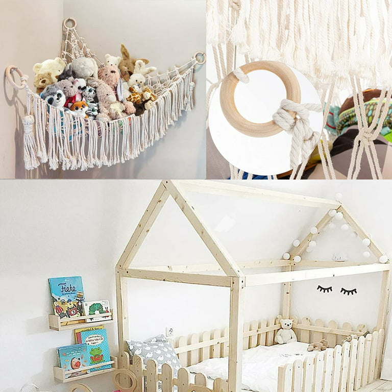 Weighted Stuffed Animals Hammock With Light Corner Hanging Pet Net For  Stuffed Weighted Stuffed Animalss, Kids Room Storage Holder From Mang10,  $9.48
