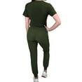 thumbnail image 5 of Green Town Scrubs for Women Scrub Set - Slim Fit Jogger Pant and Tuck-In V-Neck Top, 5 Pockets, Easy Care Uniform, 5 of 7