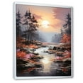 thumbnail image 2 of Designart "love River Landscape Depicts II" Romantic Landscape Floater Framed Wall Art Print, 2 of 7