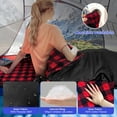 thumbnail image 3 of Backpacking Flannel Sleeping Bag Lightweight for Adults Hiking Ultralight Compact Sleeping Bag Portable Warm Weather Summer with Compression Sack, 3 of 7