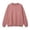 Rose Gold, variant on Solid Color Pullover Sweatshirt Long Sleeve Crewneck Casual Soft Knit Top For Everyday Wear Junior Girls Sweatsuits