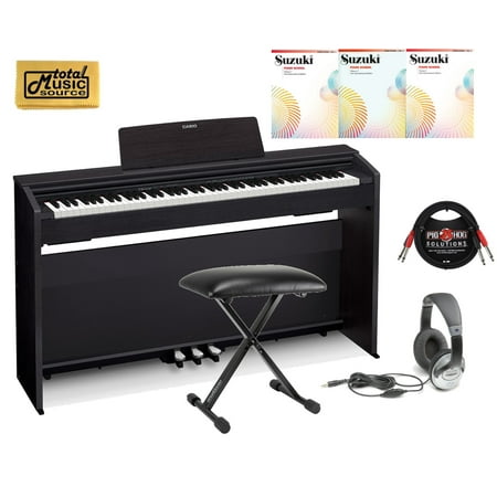 Casio PX-870 Black Privia Digital Home Piano, Black Student Bundle