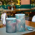 thumbnail image 3 of Yayeee Flameless Candles with Remote Flickering Battery Operated Multi Color Changing, Psychedelic Forest, 3 of 7