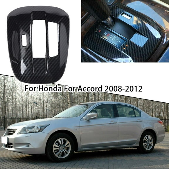 For Honda For Accord 2008-2013 ABS Carbon Fiber Console Gear Shift Panel Trim