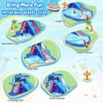 thumbnail image 2 of Veeboto Inflatable Water Slide with 480W Blower, Indoor and Outdoor Shark Design Bouncy House with Slide, Climbing Wall, Pool, Water Cannon, Water Park Suitable for Ages 3-8, 2 of 7