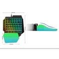 thumbnail image 4 of Clavier pour PUBG, Clavier Portable à une Main, Design Antidérapant Résistant à l'Usure pour Gamer à Domicile, 4 of 8