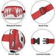 thumbnail image 5 of Red Christmas Reindeer Pattern Cute Fanny Packs for Women,Travel Waterproof Crossbody Fanny Bags Waist Purse for Women Anti Theft Adjustable Strap for Running Travel Cycling, 5 of 6