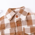 thumbnail image 3 of LYMAYTER Kids Boys Cotton Shirt Summer Plaid Short Sleeve T-Shirt Toddler Casual Button Shirt for 1-5T, 3 of 9