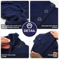 thumbnail image 5 of Pijama para perro, cuello alto, forro polar térmico para perros pequeños, 5 of 5