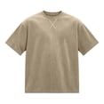 thumbnail image 3 of Men's Corduroy Crewneck T Shirt, Short Sleeve Loose Fit Tee, Casual Summer Athletic Top, 3 of 3