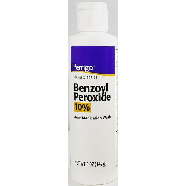 Perrigo Benzoyl Peroxide 10 Acne Medication Face Wash For Sensitive