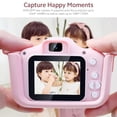 thumbnail image 3 of Cámara Irfora Cámara Selfie para niños de 8 MP con ranura para tarjeta TF Cámara digital IPS de enfoque automático de 2 pulgadas Marcos divertidos integrados Soporte de video 720P, Rosa Irfora Cámara, 3 of 7