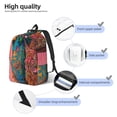 thumbnail image 4 of Lsque Cowboy Boots With Flowers Pattern Canvas Daypack, Durable Backpack, High-quality Versatile Backpack,Vintage Compact Backpack-Small, 4 of 6