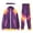Purple, variant on 80s 90s Retro Windbreaker Set Girls Workout Outfit Track Suit for Girls,Color:Blue,Size:12-14 Years