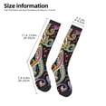 thumbnail image 2 of Rateoe Watercolor Romantic Paisley Pattern Women’s Knee High Crew Socks,Trouser Socks Comfortable, Breathable, Moisture-Wicking and Soft, 2 of 6