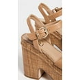 thumbnail image 3 of Sam Edelman Trianna Cuoio Brown Square Open Toe Ankle Strap Block Heeled Sandals (Cuoio Brown, 5), 3 of 3